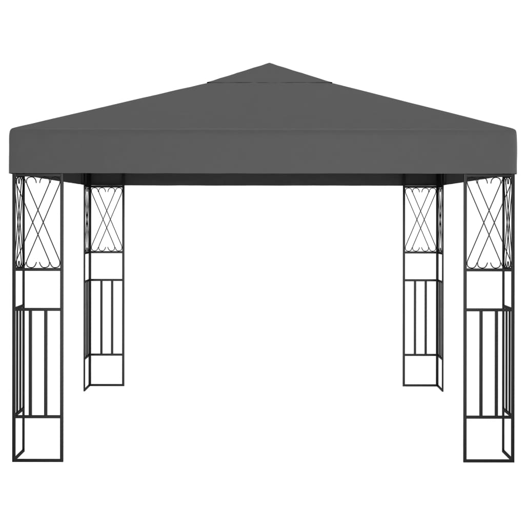 Gazebo 3x3 m tecido antracite