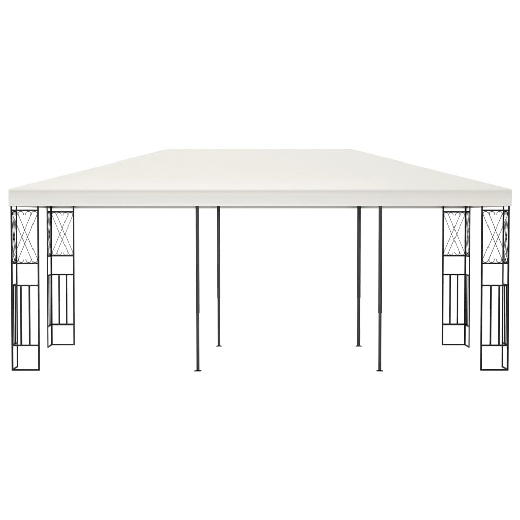 Gazebo 3x6 m tecido cor creme