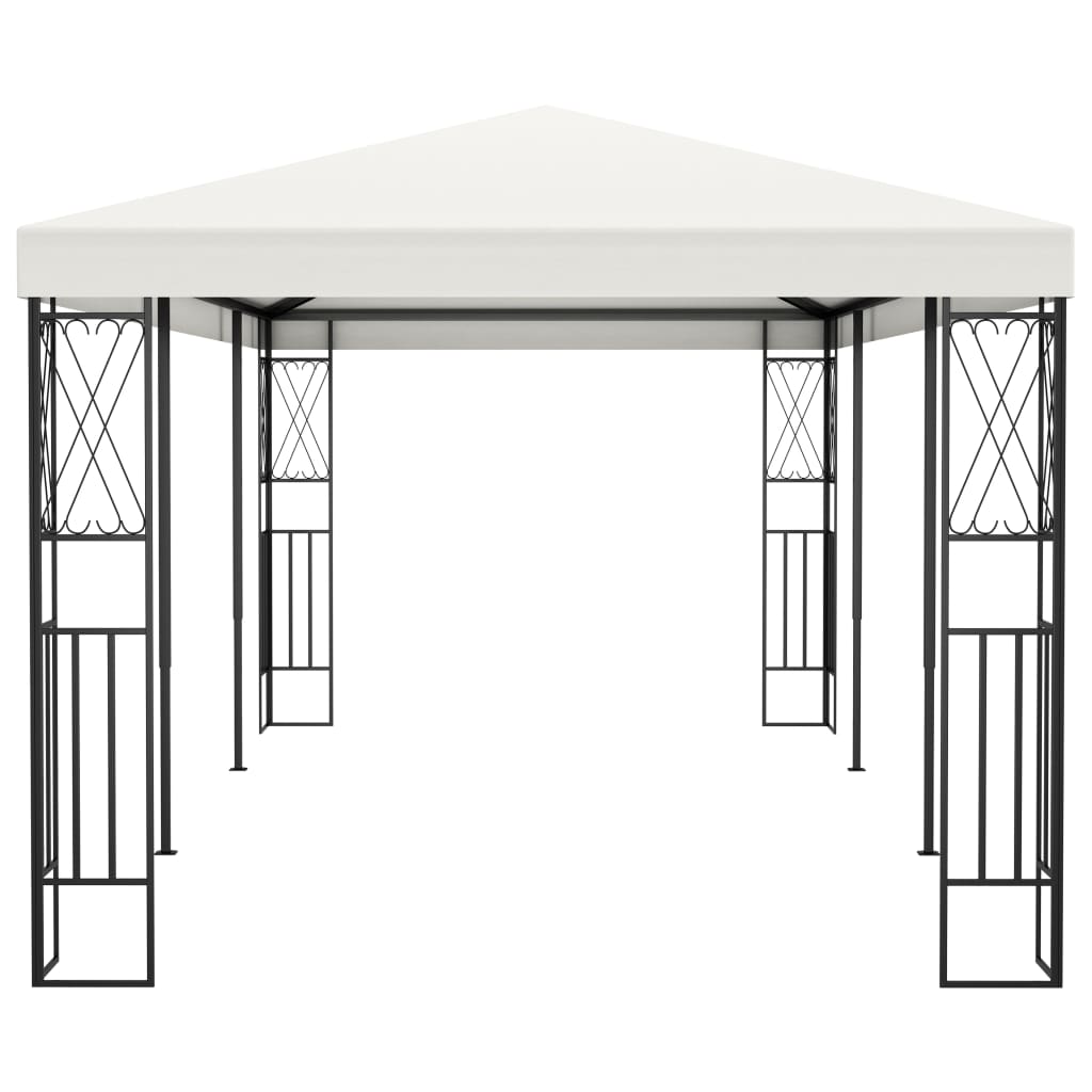 Gazebo 3x6 m tecido cor creme