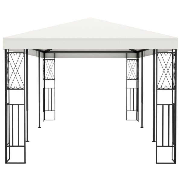 Gazebo 3x6 m tecido cor creme