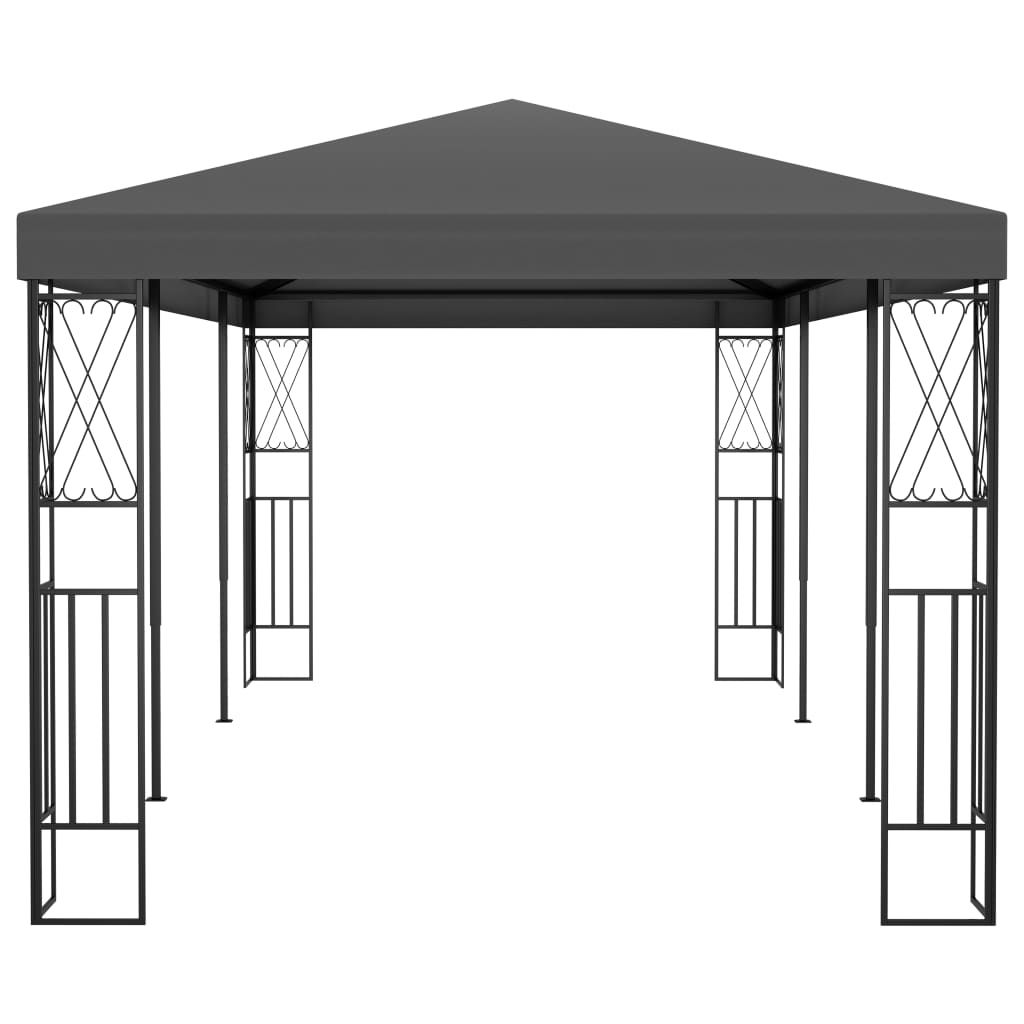 Gazebo 3x6 m tecido antracite