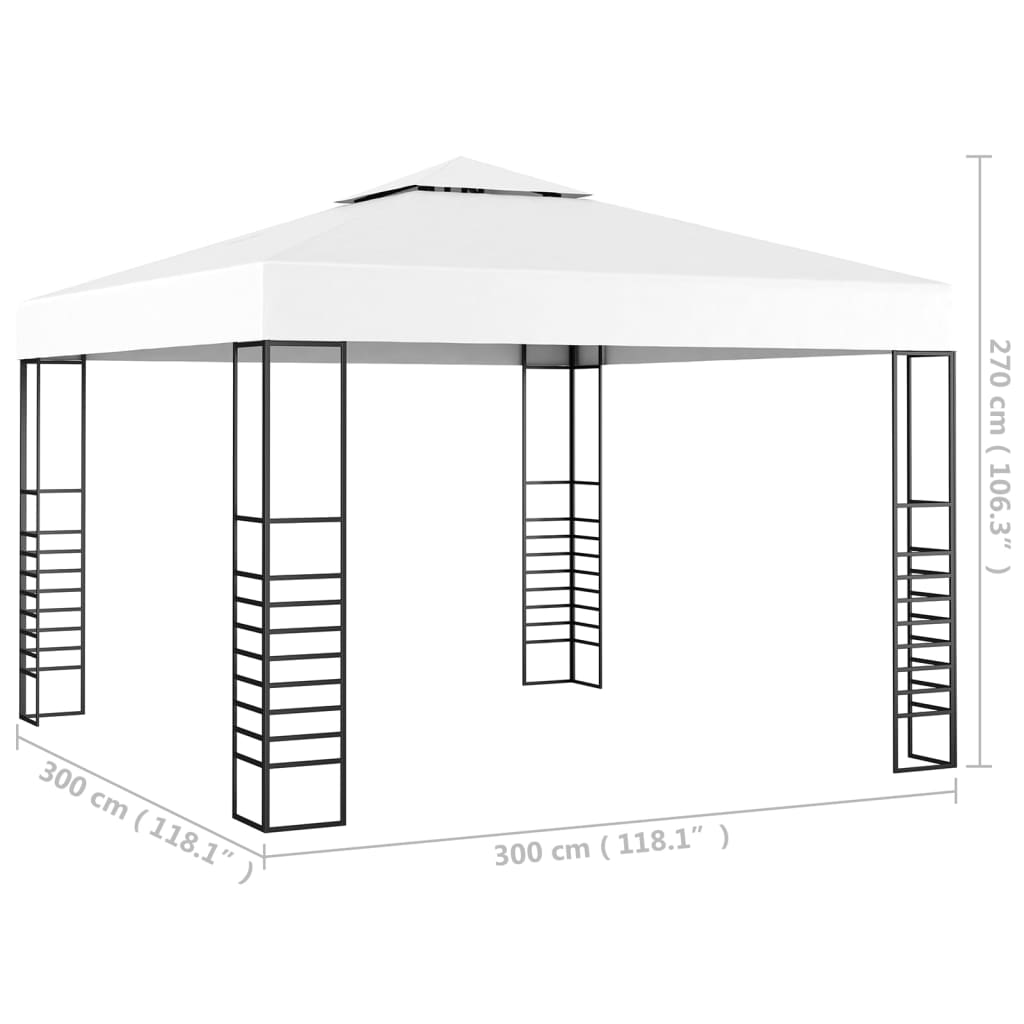 Tenda de jardim 3x3m branco