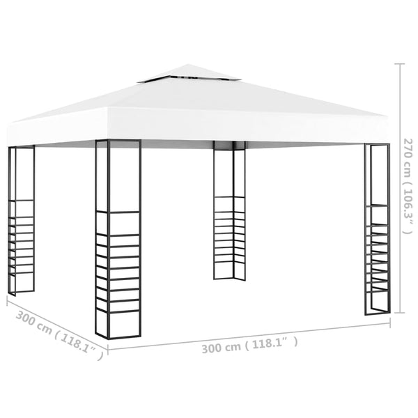 Tenda de jardim 3x3m branco