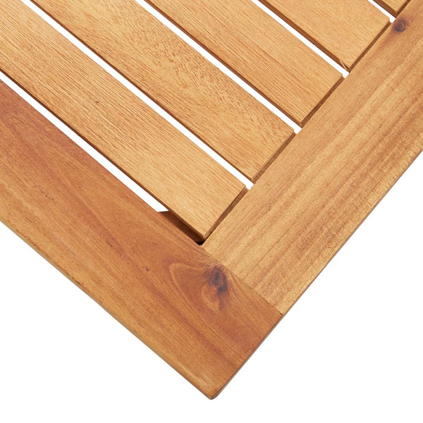 Mesa de centro p/ jardim 60x60x36 cm madeira de acácia maciça