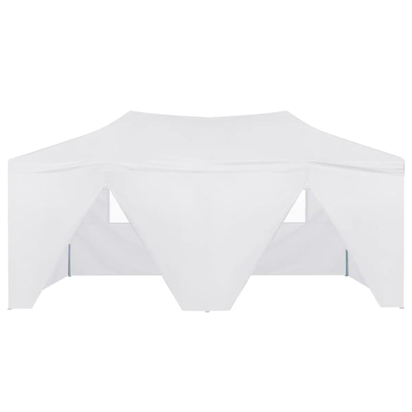 Tenda dobrável profissional festas 4 paredes 3x6m aço branco