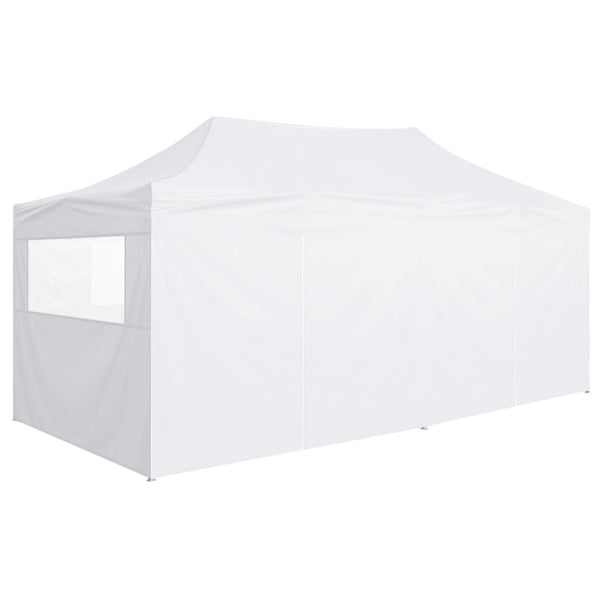 Tenda dobrável profissional festas 4 paredes 3x6m aço branco