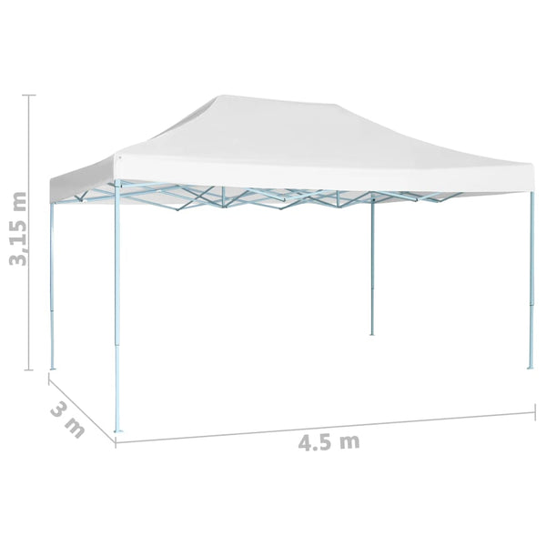 Tenda para festas dobrável 3x4,5 m branco