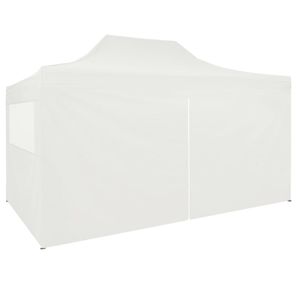 Tenda para festas dobrável c/ 4 paredes laterais 3x4,5 m branco