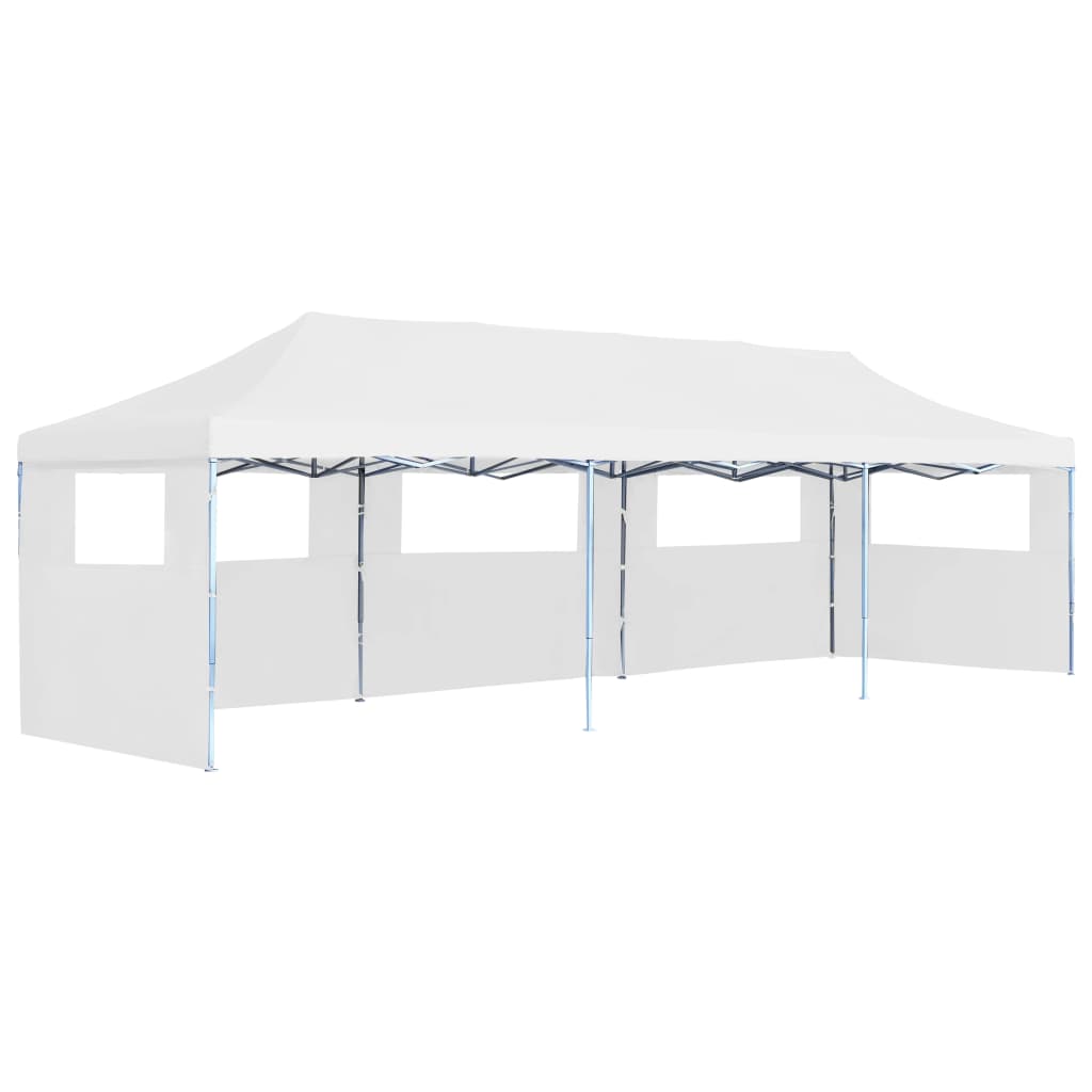 Tenda para festas pop-up dobrável c/ 5 paredes 3x9 m branco