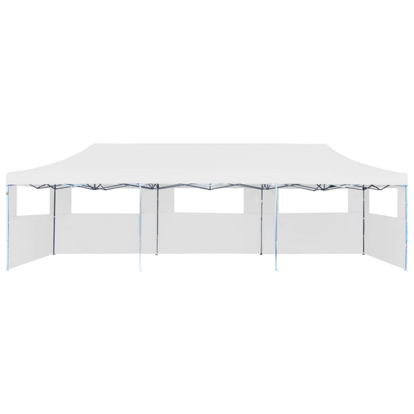 Tenda para festas pop-up dobrável c/ 5 paredes 3x9 m branco