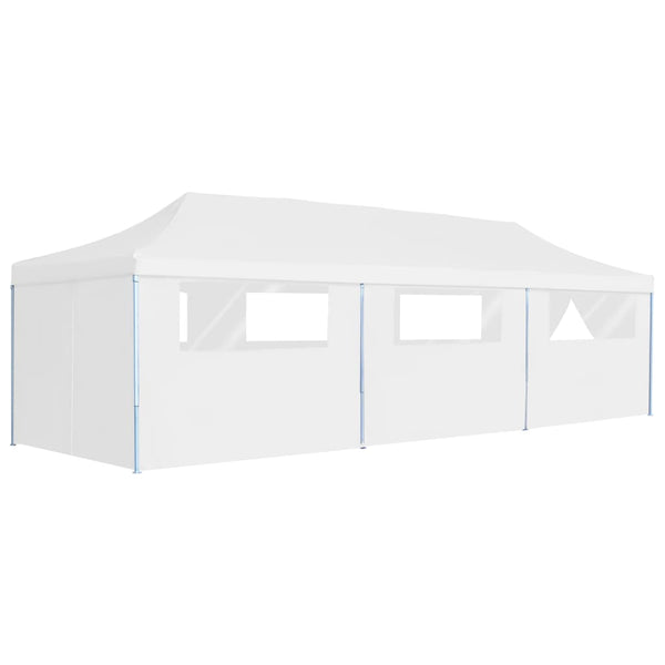 Tenda para festas pop-up dobrável c/ 8 paredes 3x9 m branco