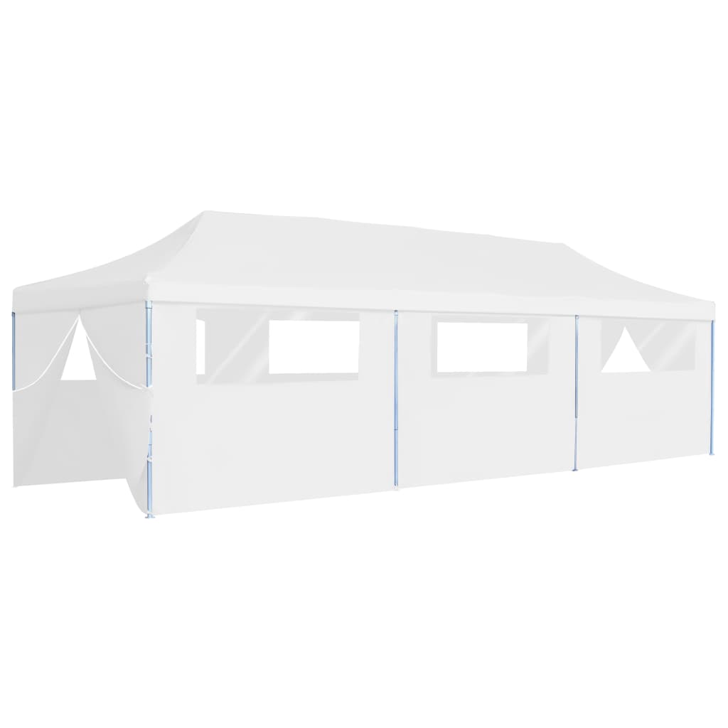 Tenda para festas pop-up dobrável c/ 8 paredes 3x9 m branco