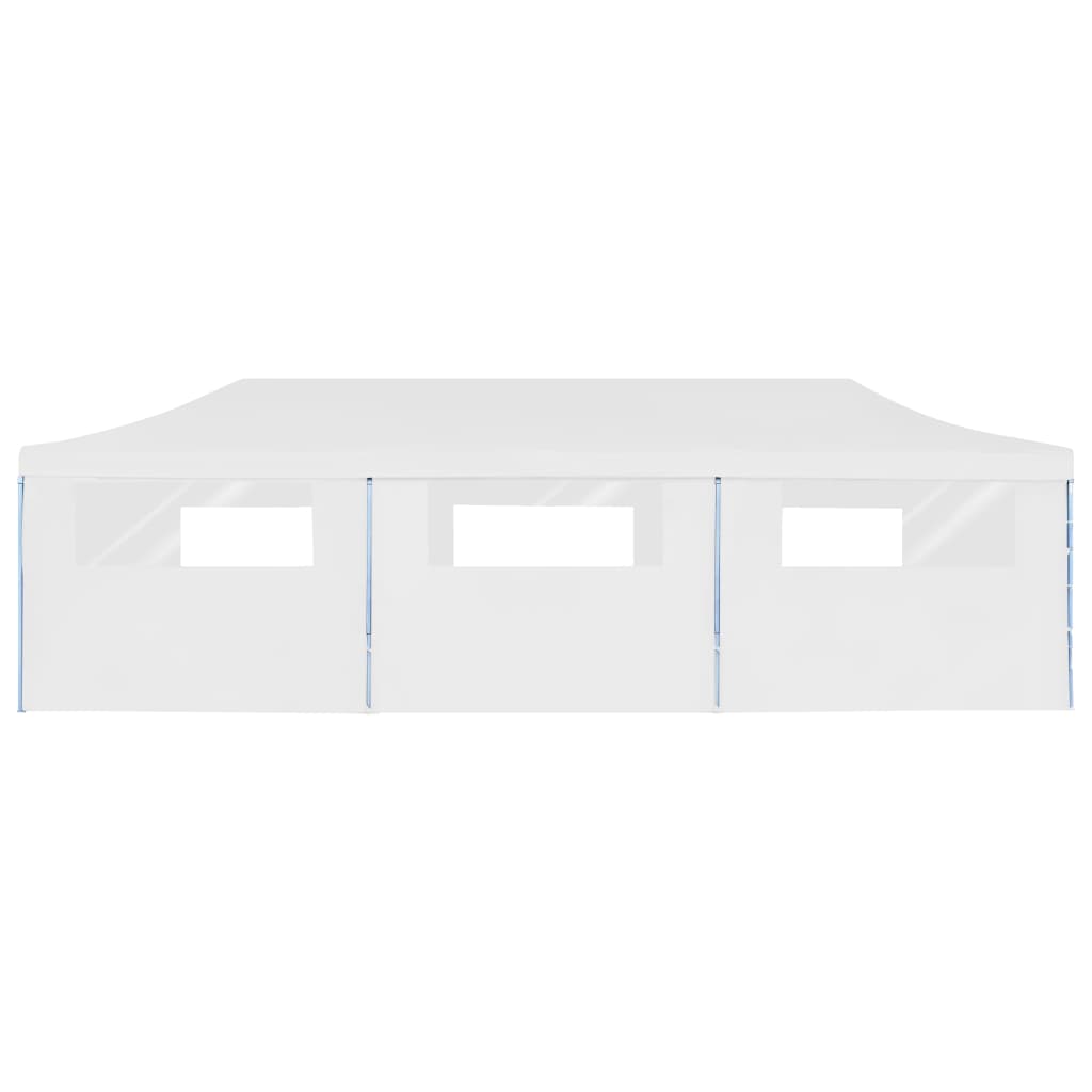 Tenda para festas pop-up dobrável c/ 8 paredes 3x9 m branco