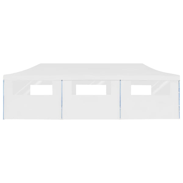 Tenda para festas pop-up dobrável c/ 8 paredes 3x9 m branco