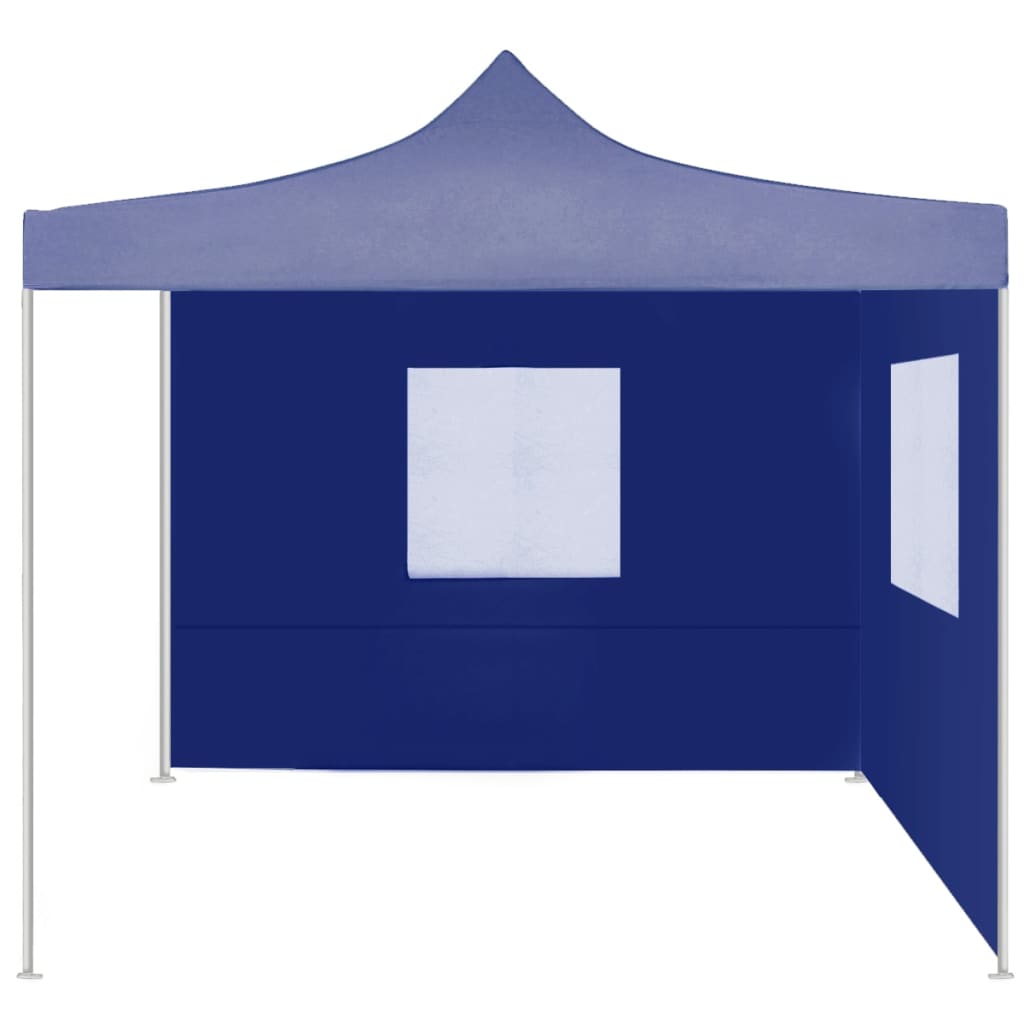 Tenda dobrável profissional festas 2 paredes 2x2 m aço azul