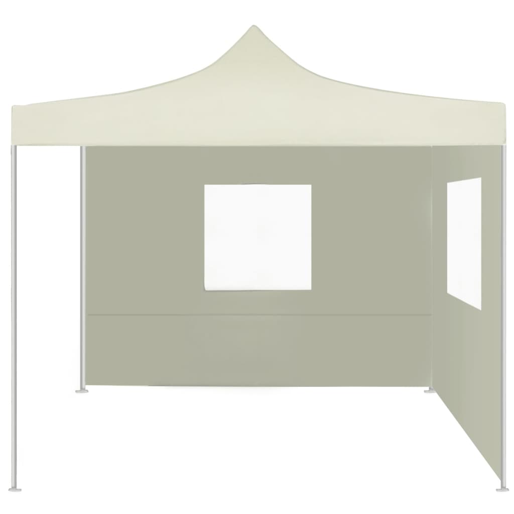 Tenda dobrável profissional festas 2 paredes 2x2 m aço creme