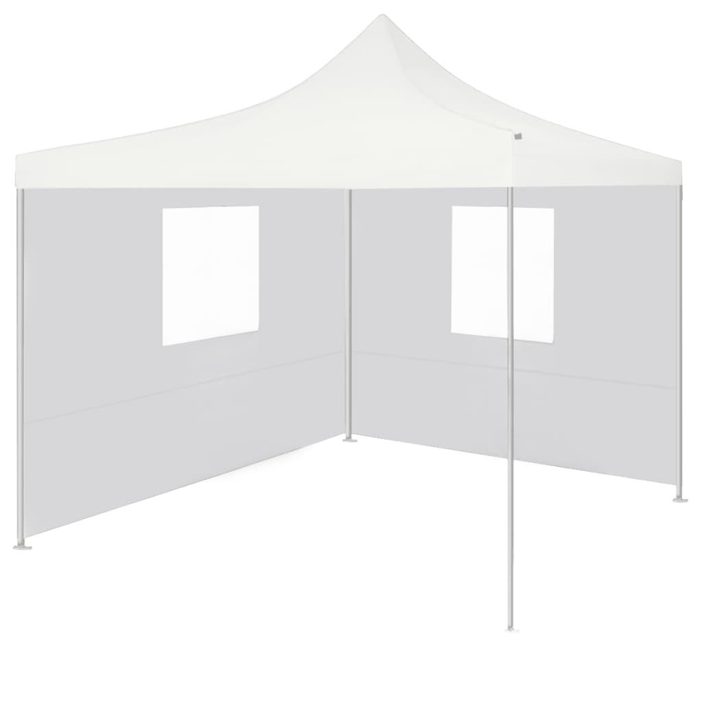 Tenda dobrável profissional festas 2 paredes 2x2m aço branco