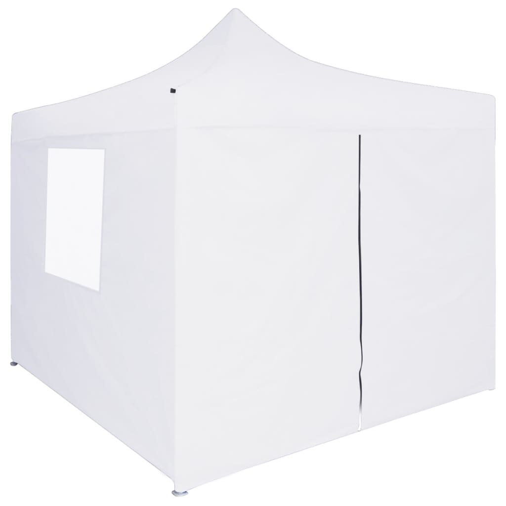 Tenda dobrável profissional festas 4 paredes 2x2m aço branco