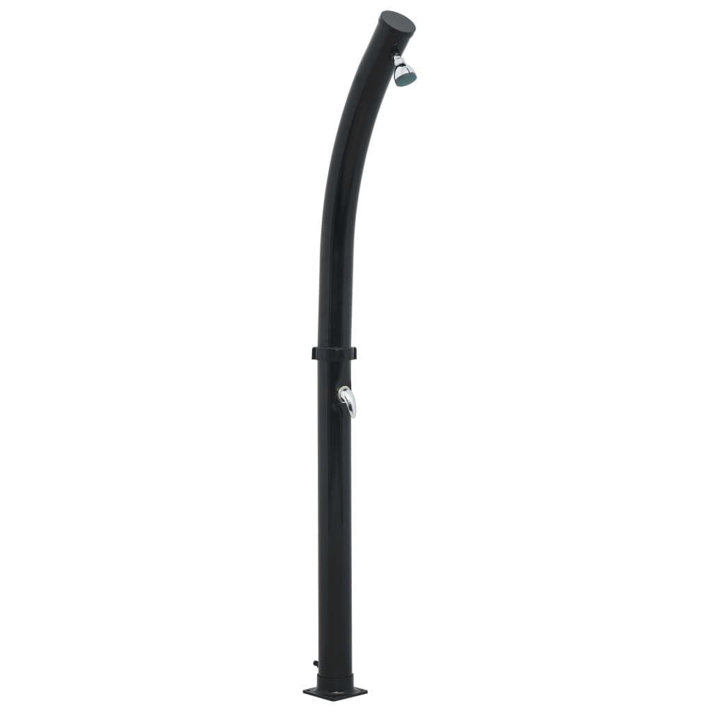 Solar shower 214 cm 20 L black