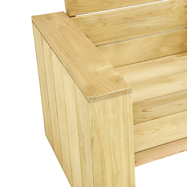 Cadeira de jardim 89x76x76 cm madeira de pinho impregnada