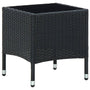 Mesa de jardim 40x40x45 vime PE preto