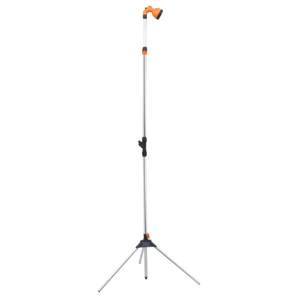 Garden shower with aluminum tripod 221 cm