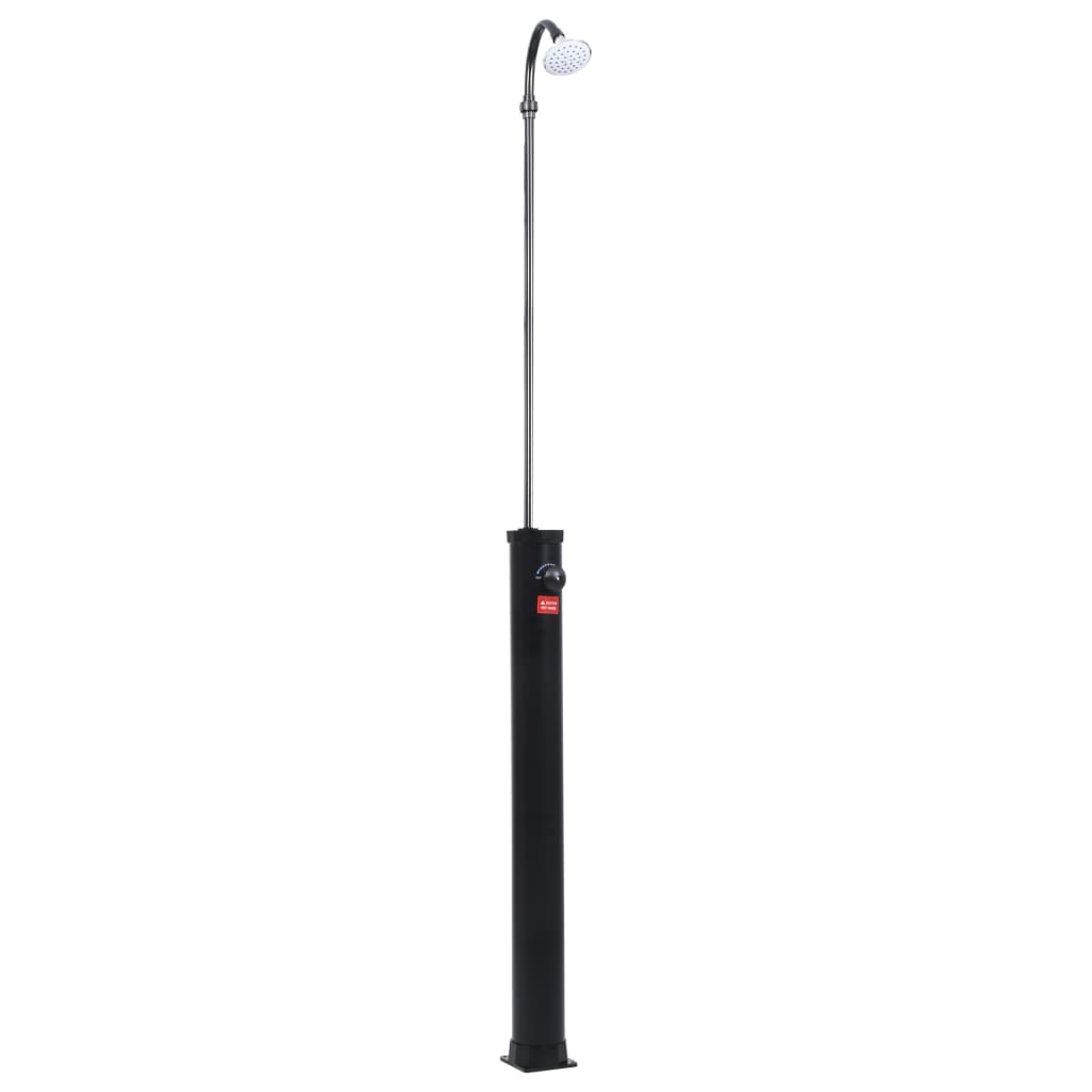 Solar garden shower 215 cm 8 L black