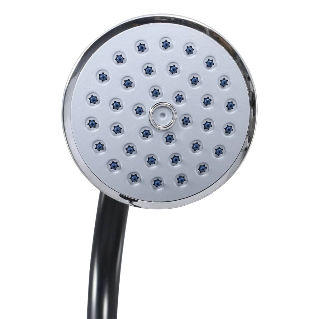 Solar garden shower 215 cm 8 L black