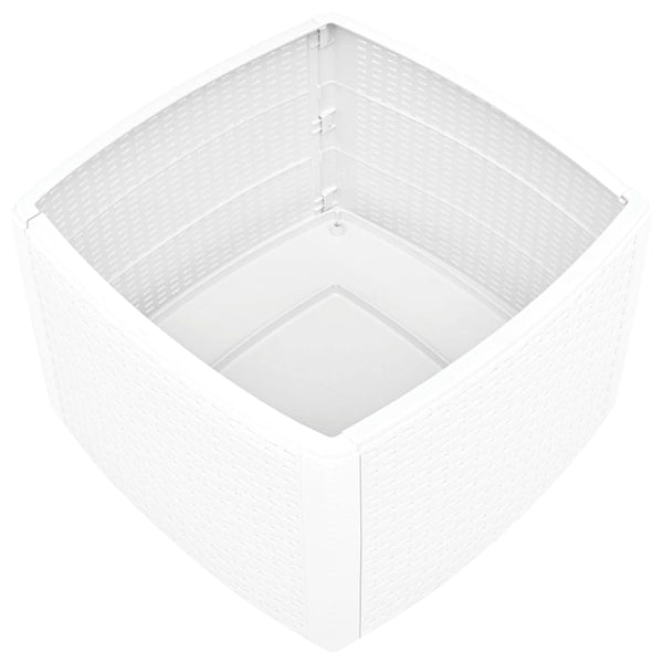 Mesa de apoio 54x54x36,5 cm plástico branco