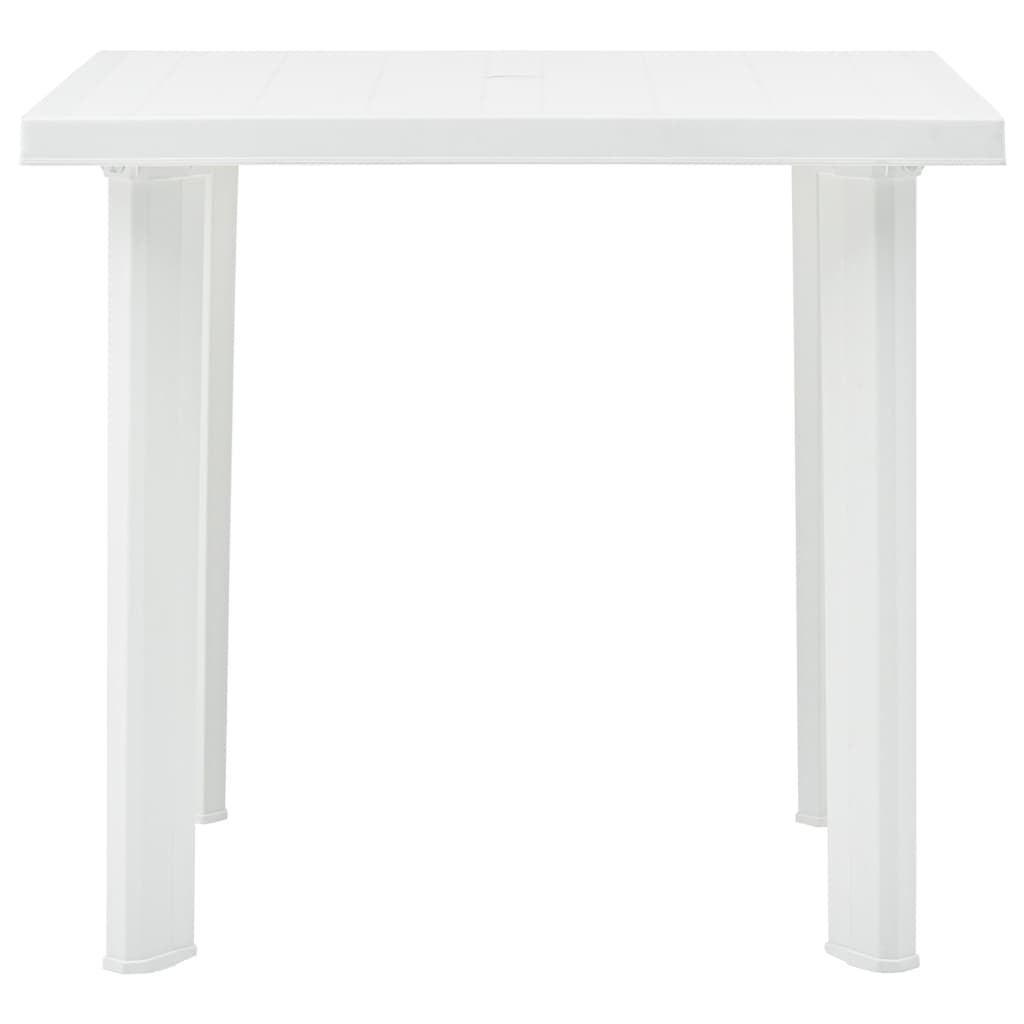 Mesa de jardim 80x75x72 cm plástico branco