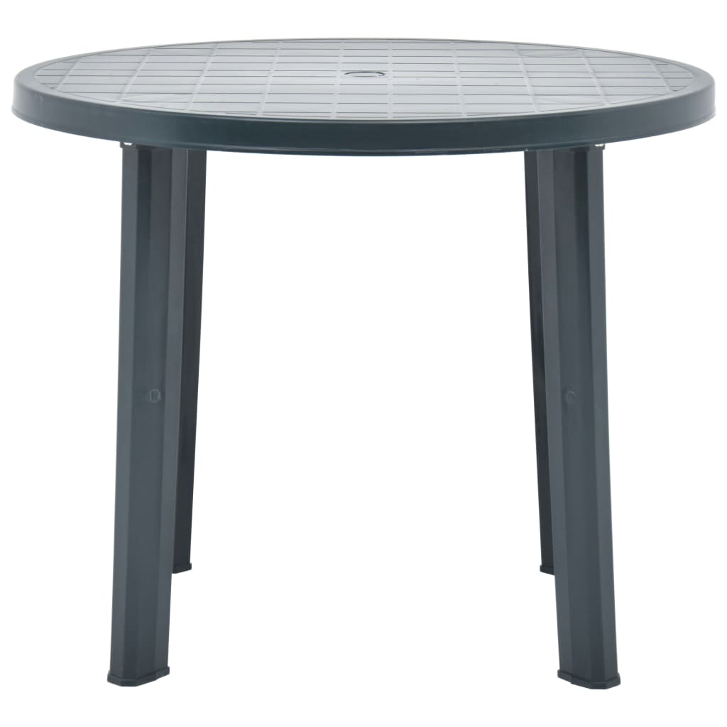 Mesa de jardim 89 cm plástico verde