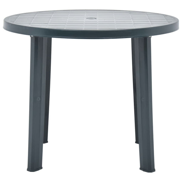 Mesa de jardim 89 cm plástico verde