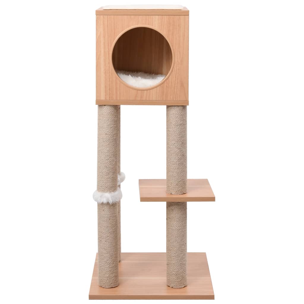 Árvore para gatos com tapete arranhador sisal 90 cm