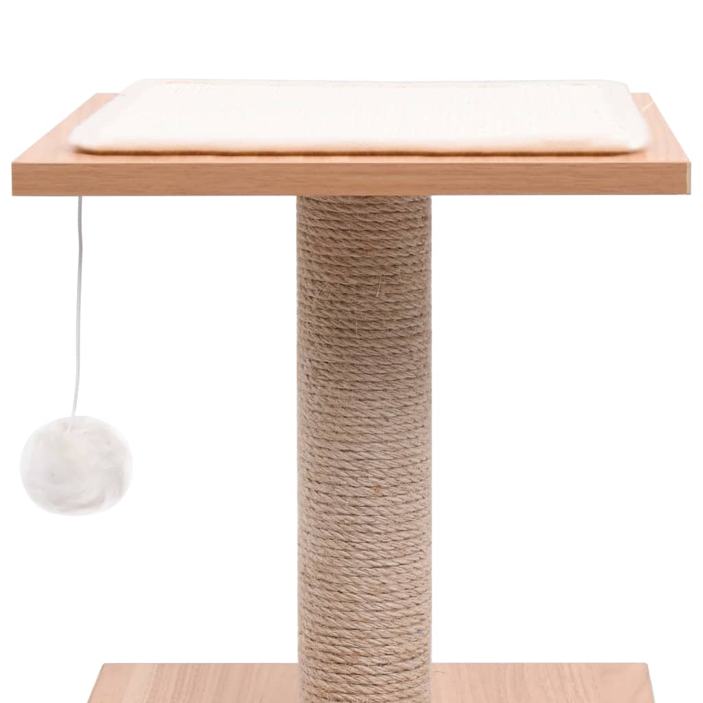 Árvore para gatos c/ tapete arranhador sisal 62 cm