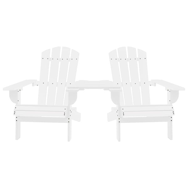 Cadeiras jardim Adirondack + mesa centro madeira abeto branco