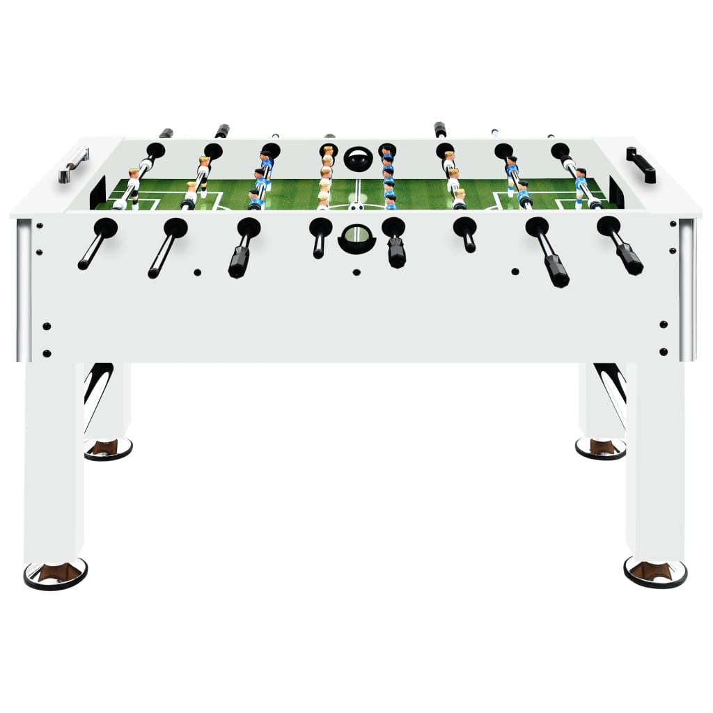 Steel table football 60 kg 140x74.5x87.5 cm white