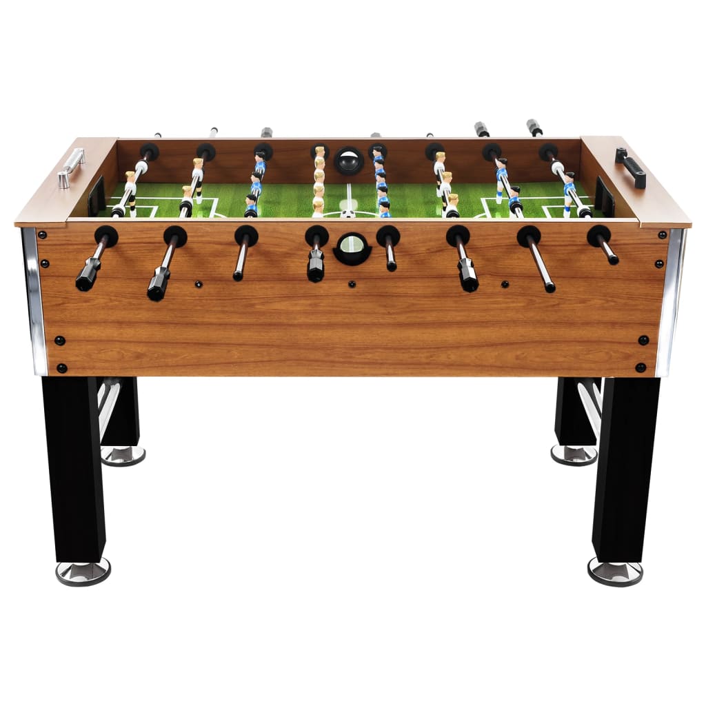 Steel table football 60 kg 140x74.5x87.5 cm light brown and black