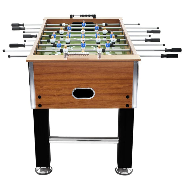 Steel table football 60 kg 140x74.5x87.5 cm light brown and black