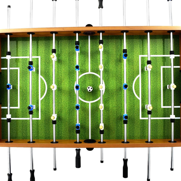 Steel table football 60 kg 140x74.5x87.5 cm light brown and black