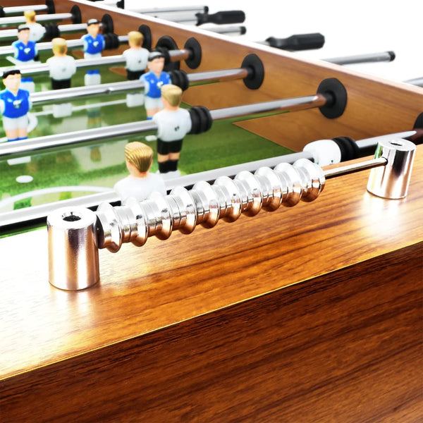 Steel table football 60 kg 140x74.5x87.5 cm light brown and black