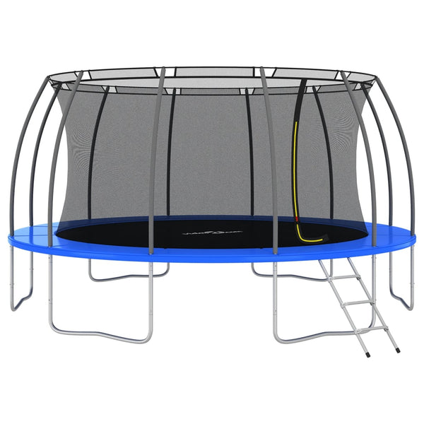 Conjunto de trampolim redondo 488x90 cm 150 kg