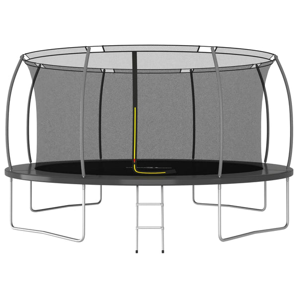 Conjunto de trampolim redondo 460x80 cm 150 kg