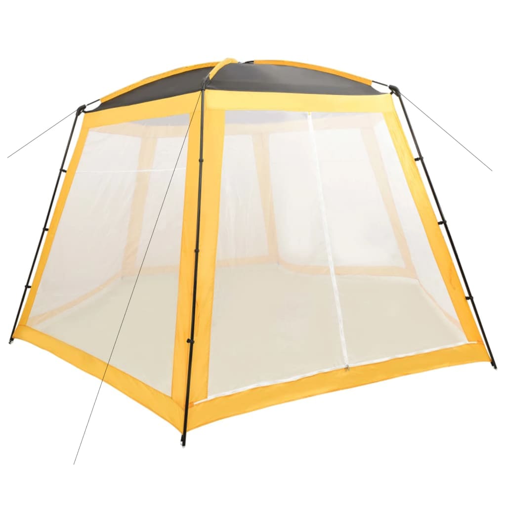 Pool tent 500x433x250 cm yellow fabric