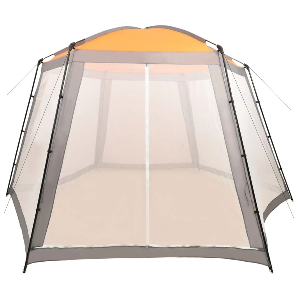 Pool Tent 500x433x250 cm Gray Fabric