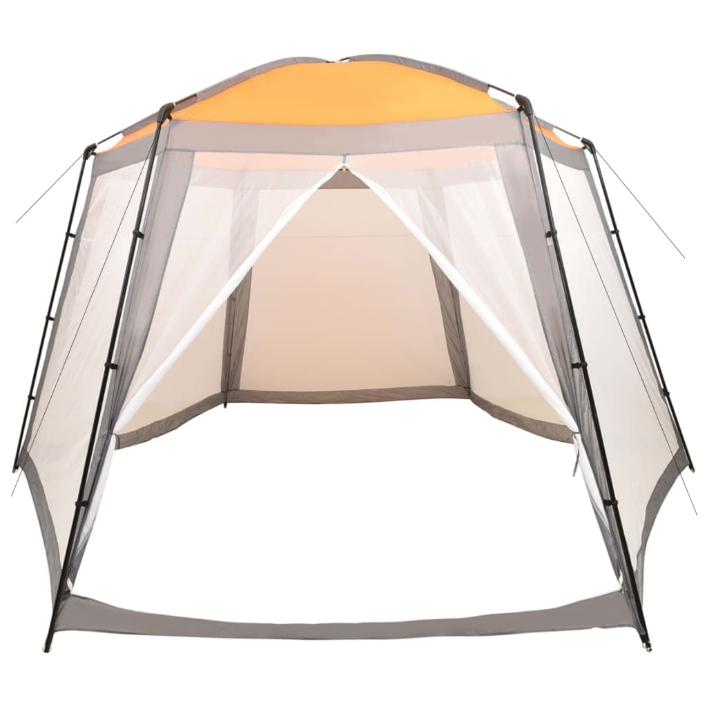 Pool Tent 500x433x250 cm Gray Fabric