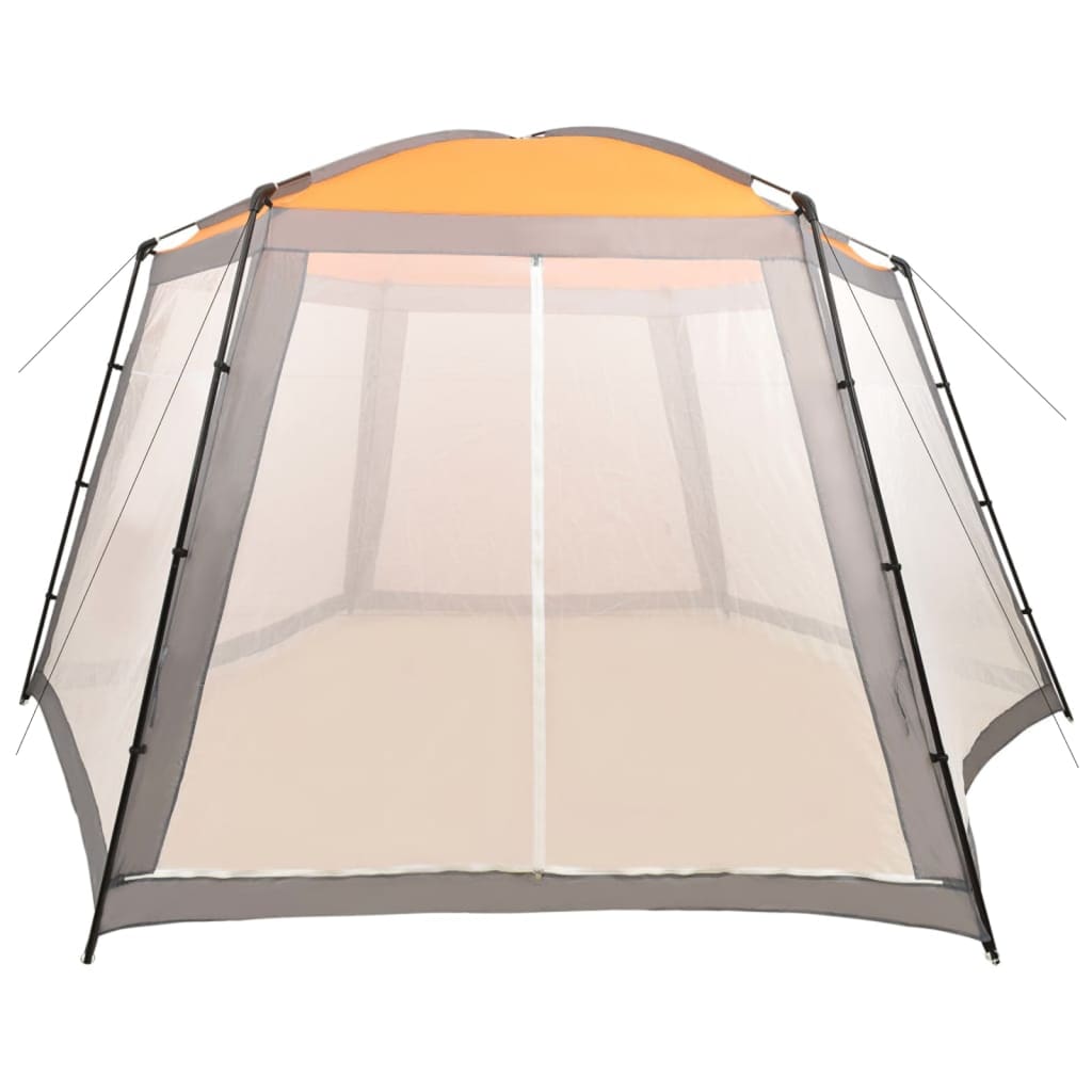 Pool tent 660x580x250 cm gray fabric