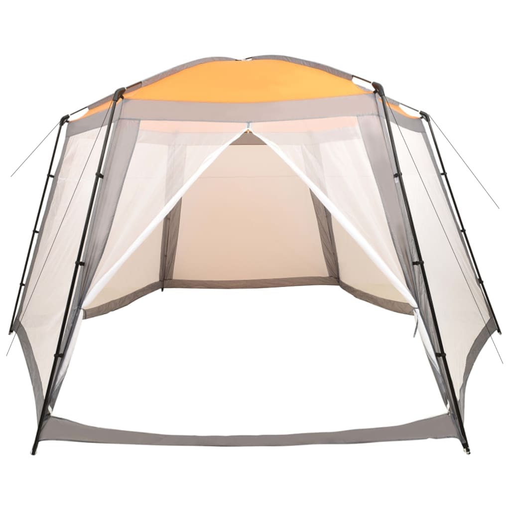 Pool tent 660x580x250 cm gray fabric
