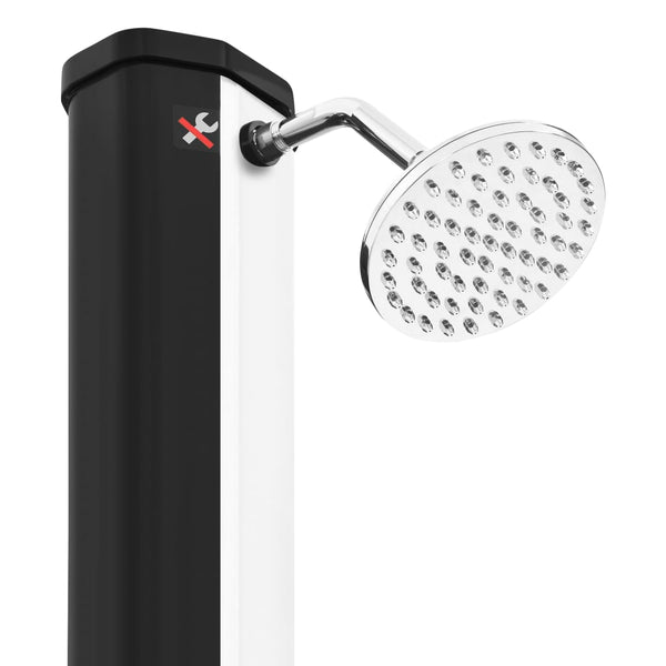 Outdoor solar shower with head and tap 35 L