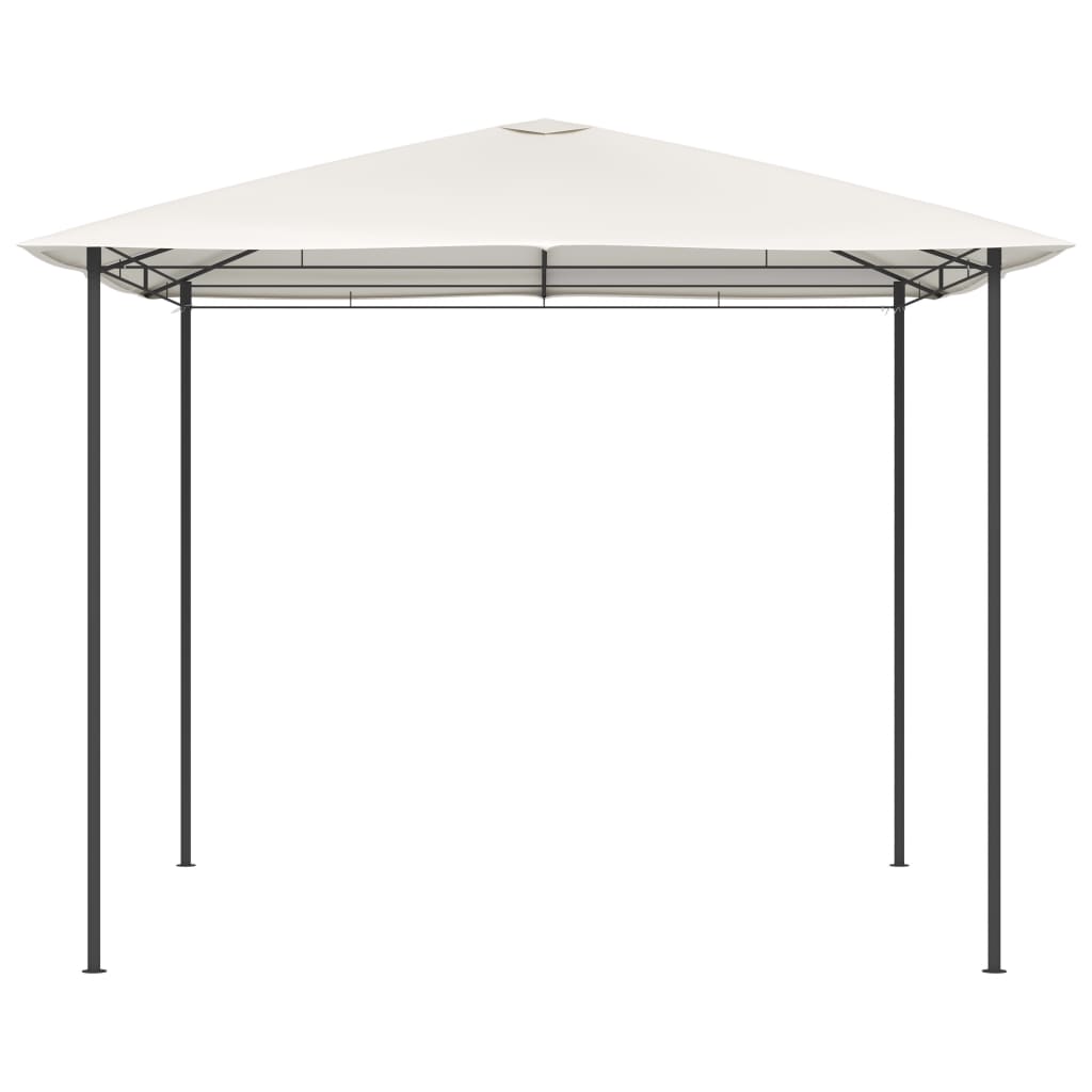 Gazebo 3x3x2,6 m 160 g/m² cor creme