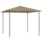 Gazebo 3x3x2,6 m 160 g/m² cinzento-acastanhado